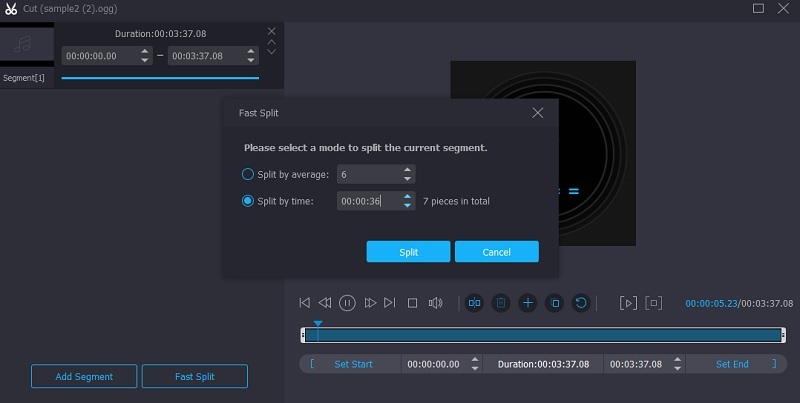 Vidmore VC Fast Split Feature