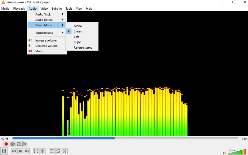 VLC 볼륨 부스터 인터페이스