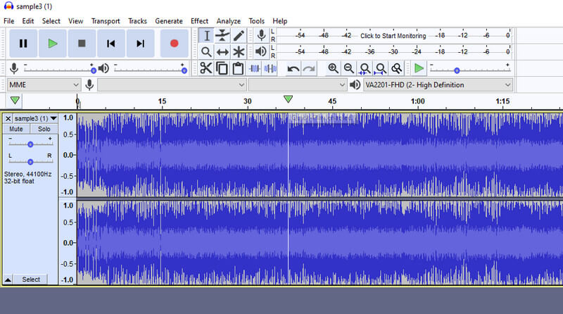 Audacity Editace audio souboru