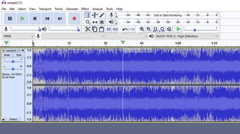 File Audio Pengeditan Audacity