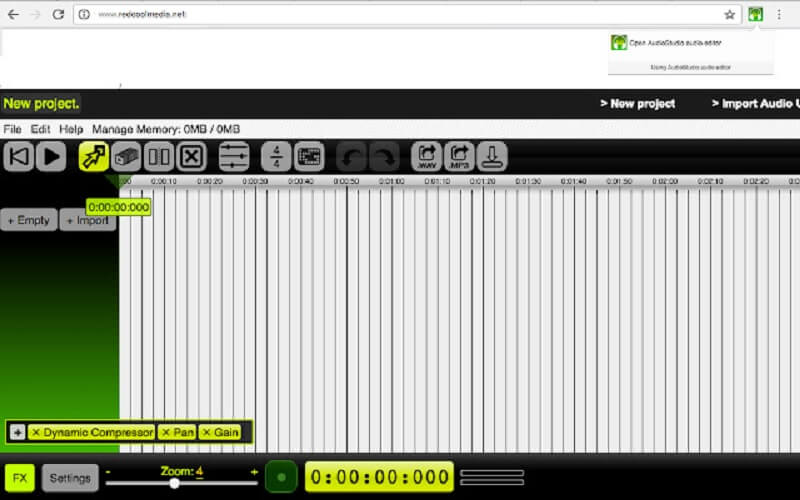 Audiostudio Audio-editor Chromebook