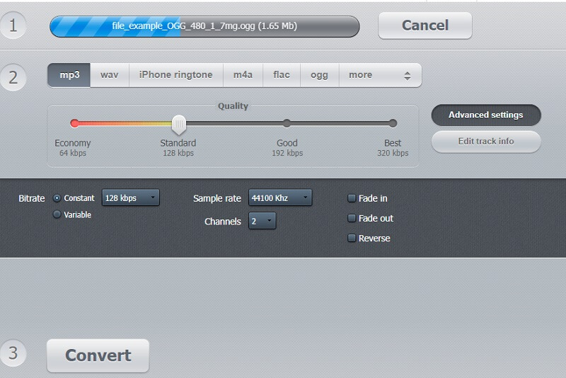 דחיסת OGG Audio Converter