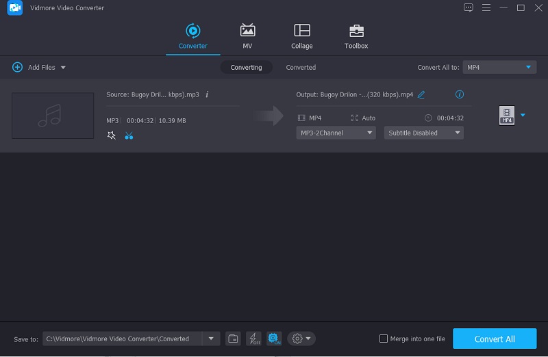 Convertir pistas de audio Vidmores