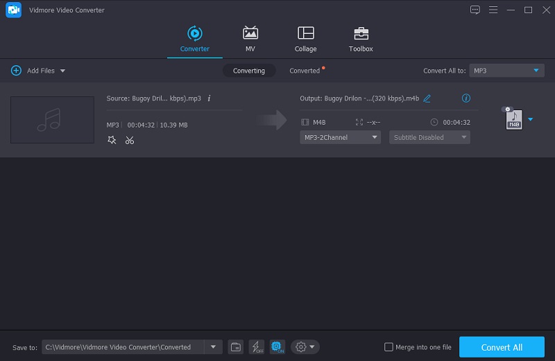 Converter em M4B Vidmore