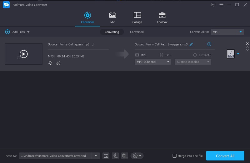 Convert The Compressed Audio Vidmore