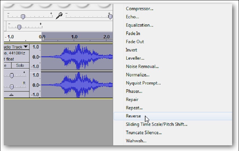 Come invertire l'audacia audio