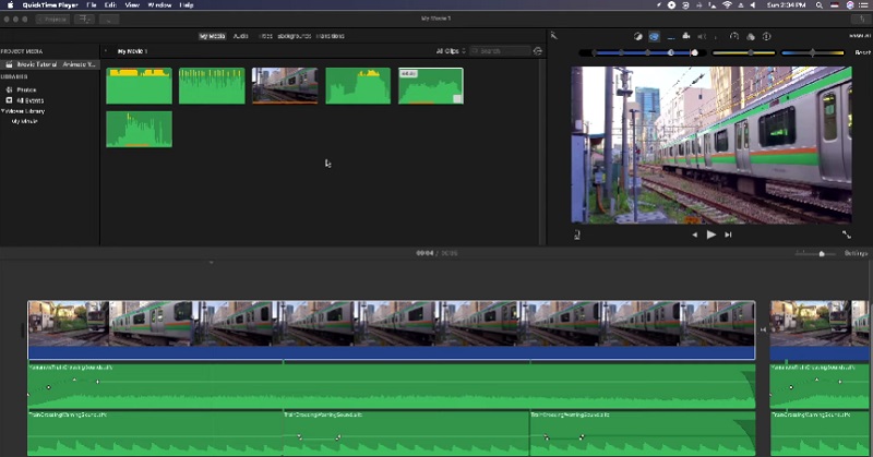 iMovie Yer Paylaşımlı Ses