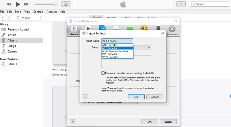 iTunes Modify Audio Settings