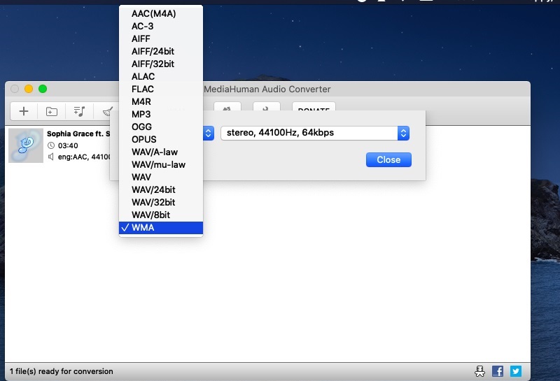 MediaHuman Converter Interface