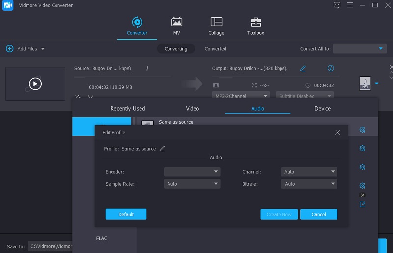 انتقل إلى إعداد Vidmore