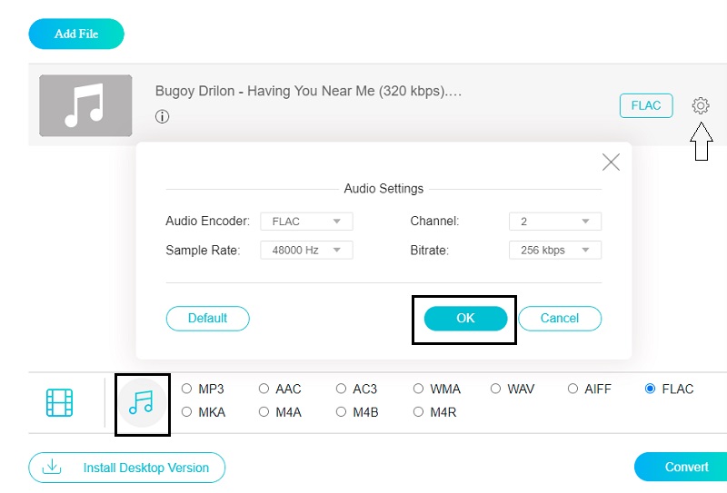 Stel de bitrate online in Vidmore