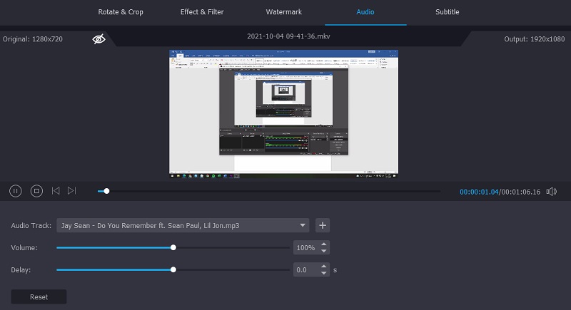 Vidmore Add Audio Track Editor