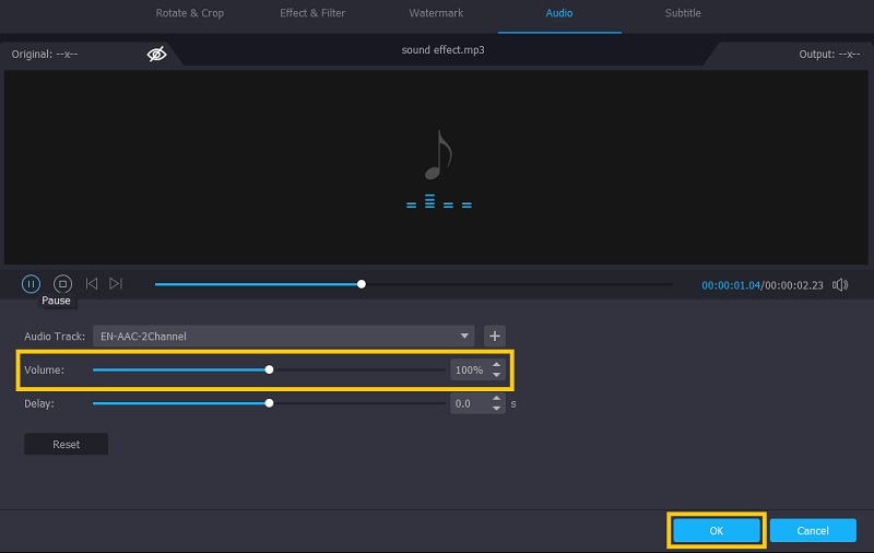 Vidmore Regola il volume dell'audio