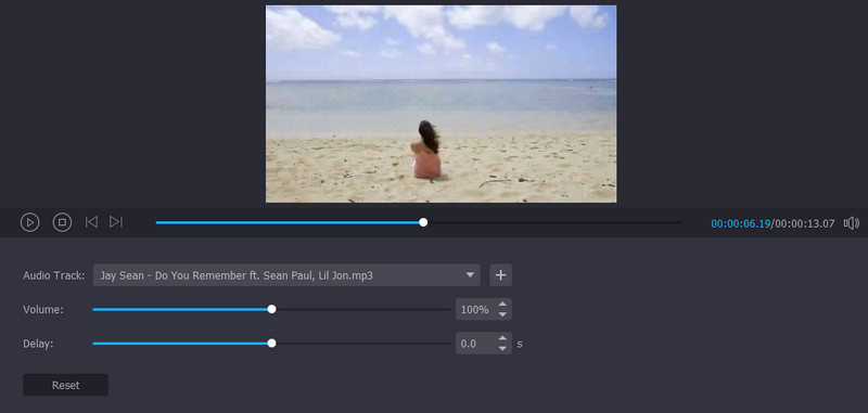 Vidmore Feature Audio Edit Indstilling