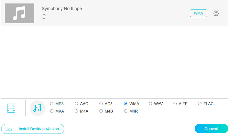 Vidmore Gratis conversie-interfaces