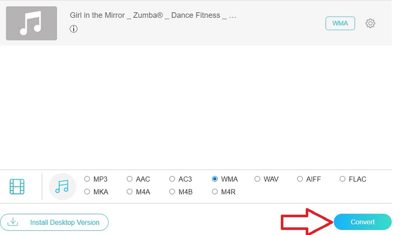 Vidmore Free Convert to WMA