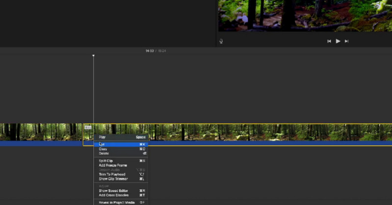 iMovie Cut AVI video