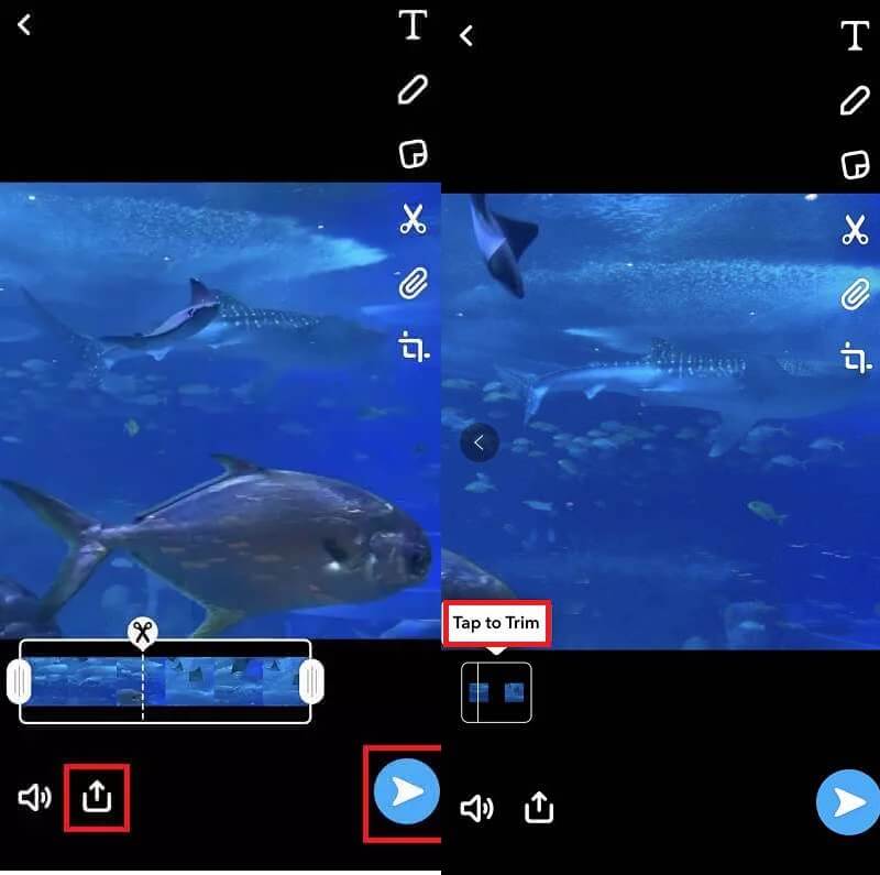 Persingkat Video iMovie Snapchat