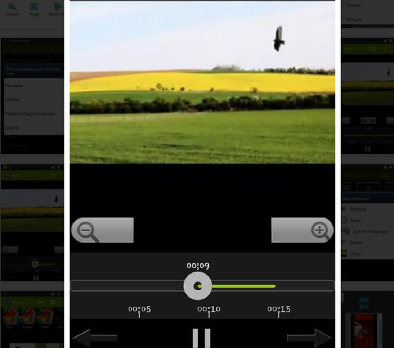 Dividir partes de video Android