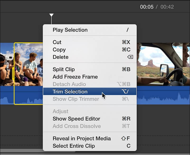 Trim MTS File iMovie