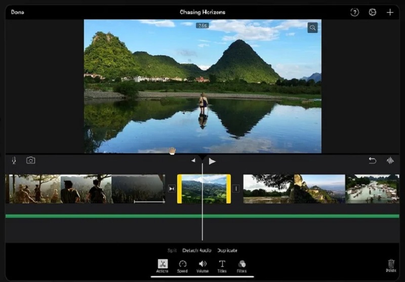 Encurtador de vídeo iMovie