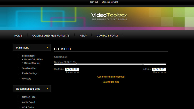 VideoToolbox Cut AVI-video