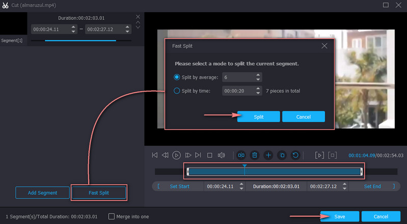 Vidmore Cut วิดีโอ WMV