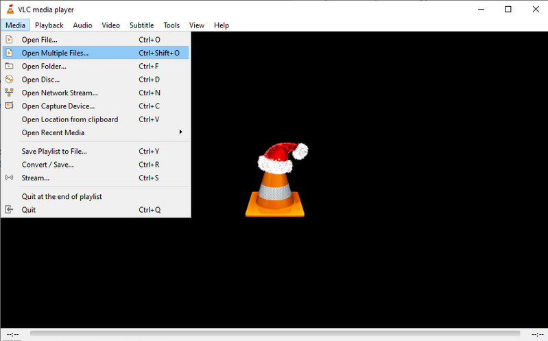 Opzione Apri file multipli di VLC