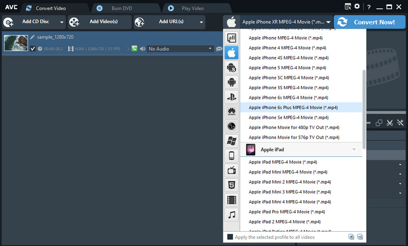 AVC-conversie-interface