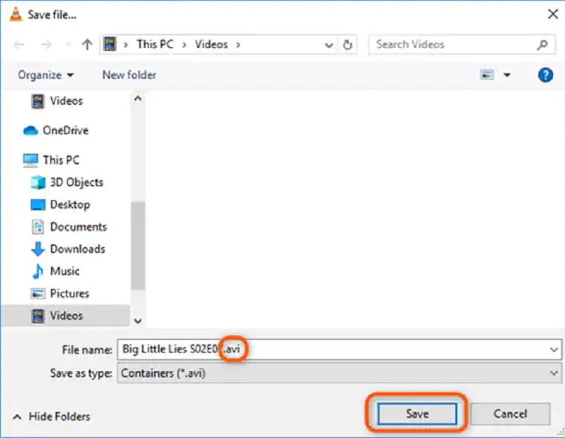 המרת MKV ל-AVI VLC