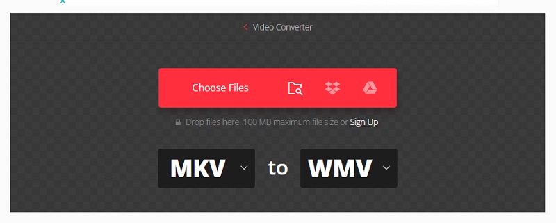 Konverter MKV til WMV Convertio
