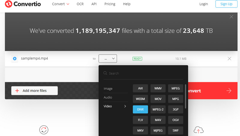 Convertio Conversion Interface