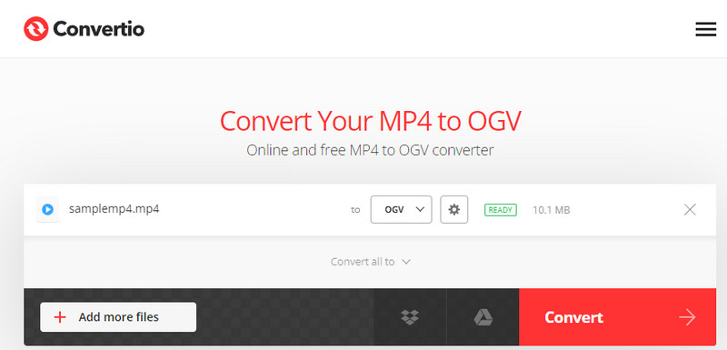 insertar S t Encadenar MP4 a OGV: cómo extraer OGV de sus archivos de video MP4
