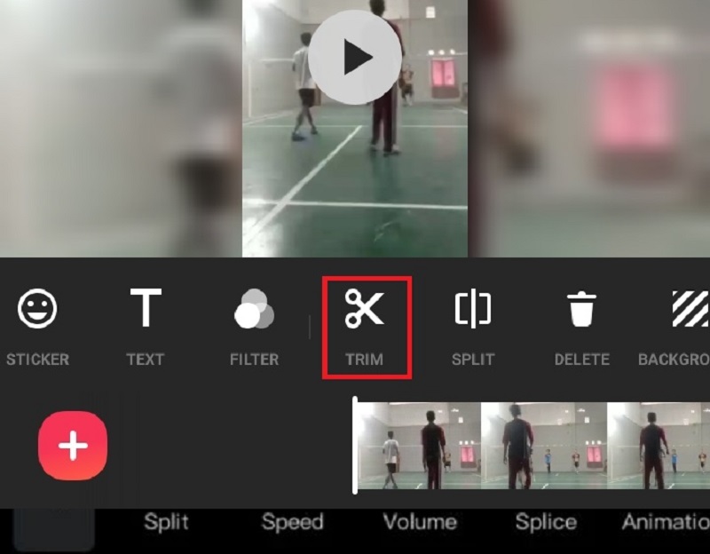 Android InShot videó vágása