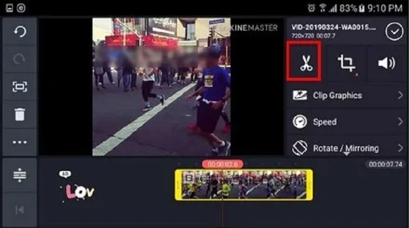 Cách cắt video Android KineMaster