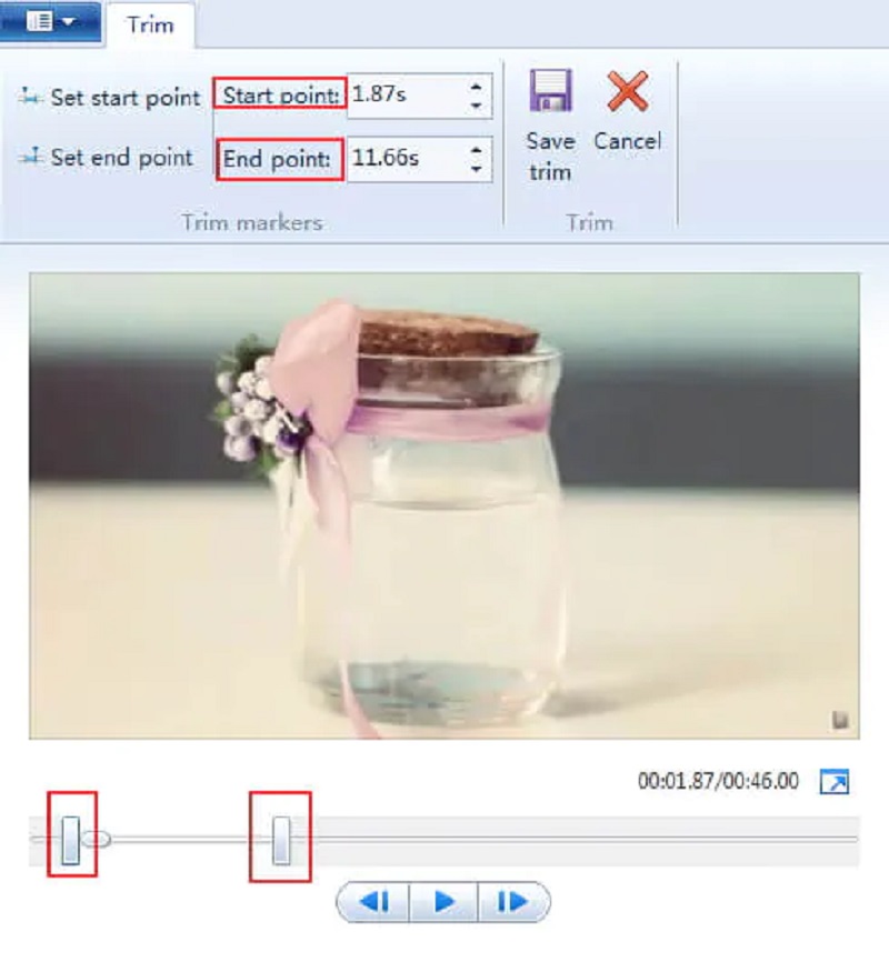 Trim Video Windows Movie Maker