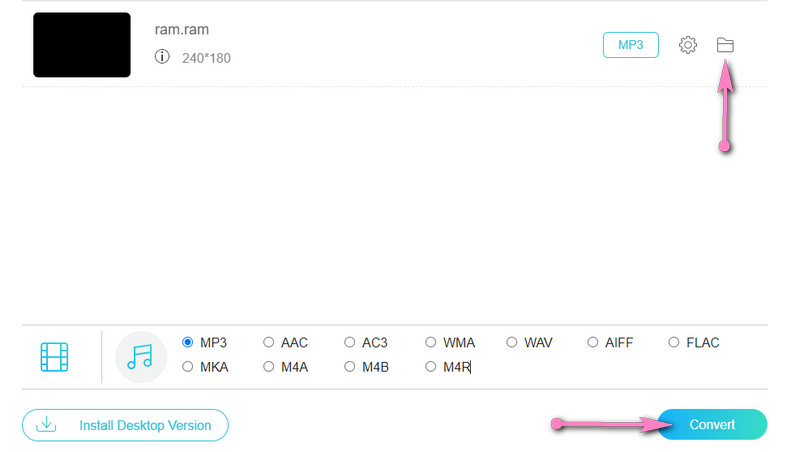 VFVCO RAM To MP3 Conversion