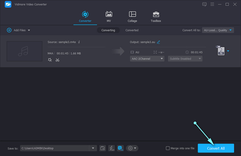 Vidmore Convert Task