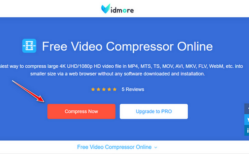 Dodajte datoteke u Compress Vidmore