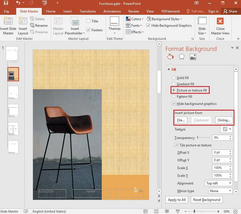 Aggiungi PowerPoint Slider immagine