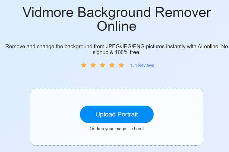 Thêm hình ảnh Vidmore Background Remover