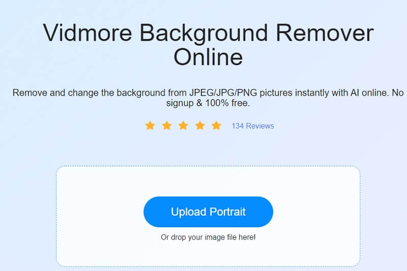 Klikk Last ned Vidmore Background Remover