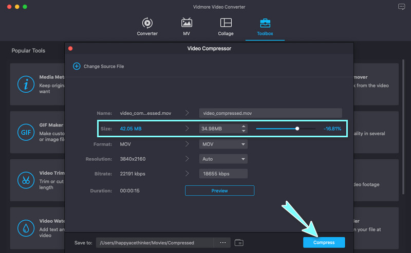 Compress MOV File