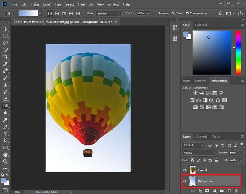 Arka Plan Fotoğrafını Düzenle Photoshop