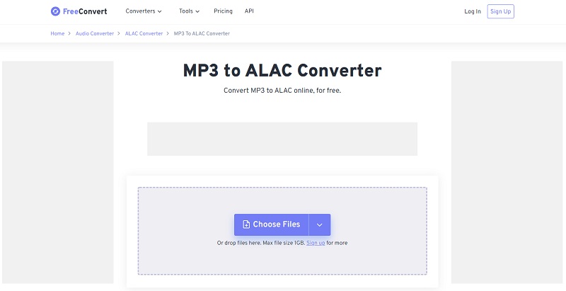 FreeConvert MP3 til ALAC