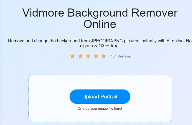 Pokrenite Vidmore Background Remover
