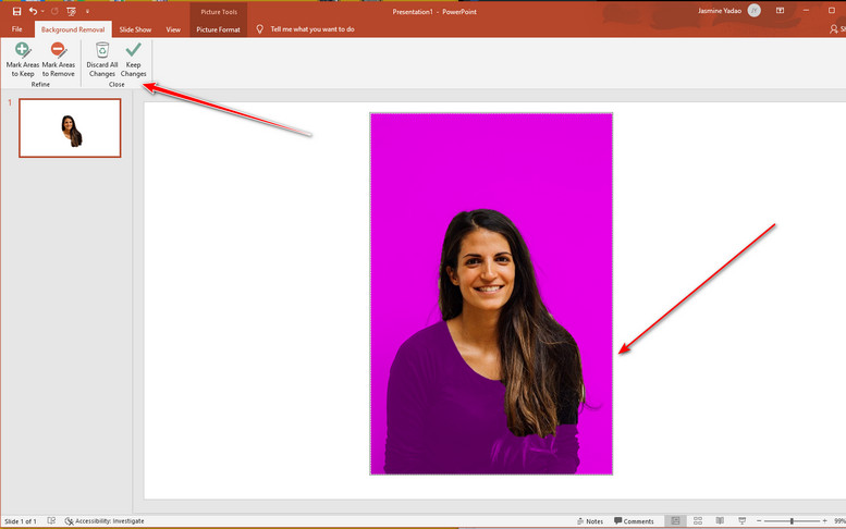 PowerPoint Achtergrond verwijderen