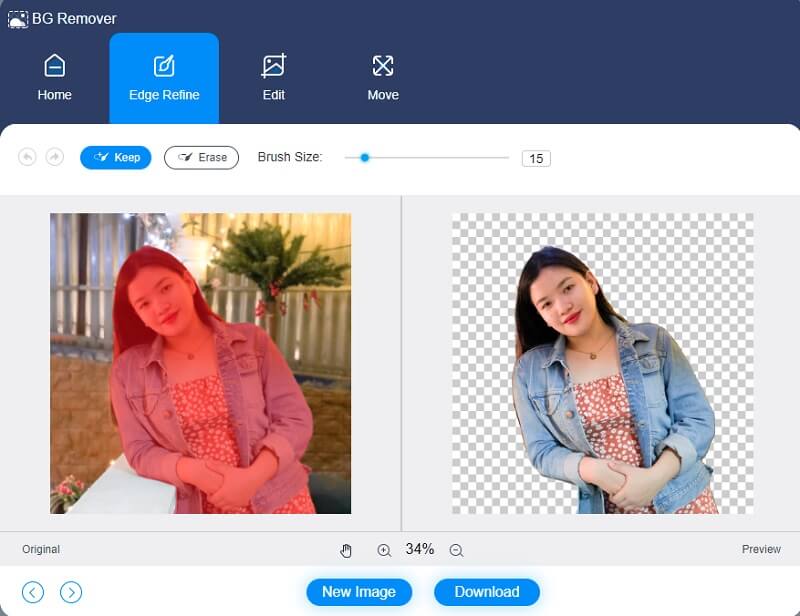 Pregled slike Vidmore Background Remover