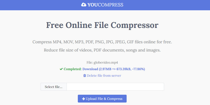 YouCompress Dalam Talian