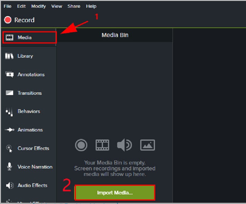 Add Video Camtasia